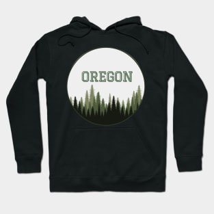 Oregon Trees, Green Forest Hoodie